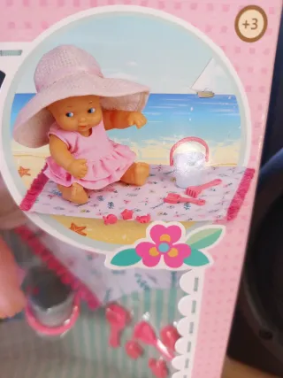 Muñeca Barriguitas playa con accesorios