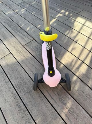 Patinete infantil 3 ruedas rosa y negra