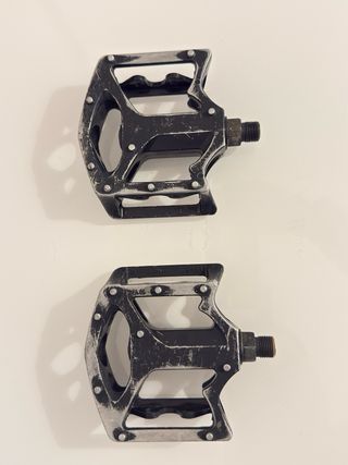 Pedaleira BMX 3 peças completa com pedais