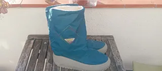 Botas de nieve vintage multicolor