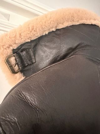 Cazadora Cockpit USA R.A.F Piel Marrón/Beige