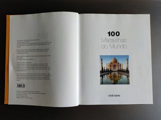 Livro 100 Maravilhas do Mundo em monumentos 1990