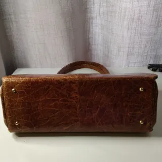 Bolso piel tortuga y monedero vintage