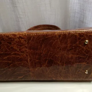 Bolso piel tortuga y monedero vintage