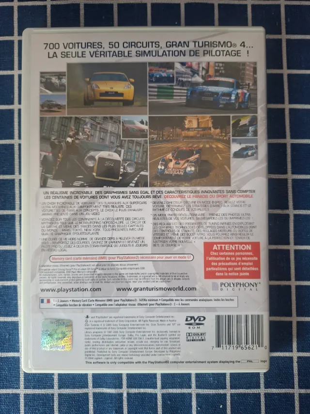 PS2 GRAN TURISMO 4 ORIGINAL COMPLETO
