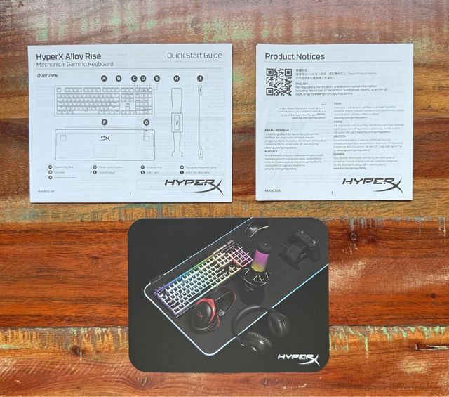 Teclado HyperX Alloy Rise 100% Interruttori Red Hot