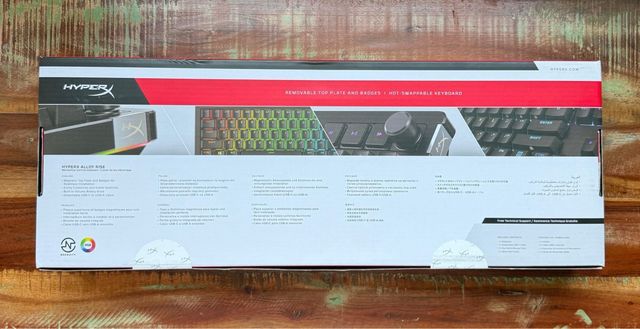 Teclado HyperX Alloy Rise 100% Interruttori Red Hot