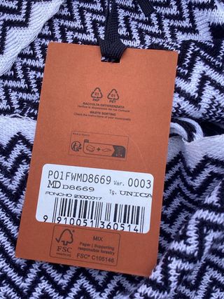 Missoni Poncho Mantella Taglia Unica