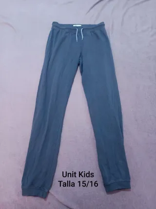 Pantalones Unit Kids Talla 15/16 años Gris