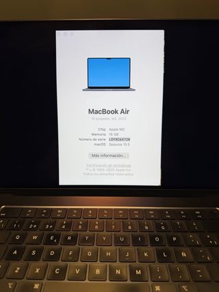 MacBook Air 15 pulgadas (año 2023)