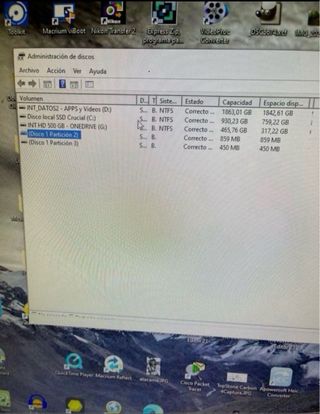 PC Sobremesa Negro con dos pantallas Dell