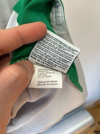 Camiseta Betis 01/02 Kappa