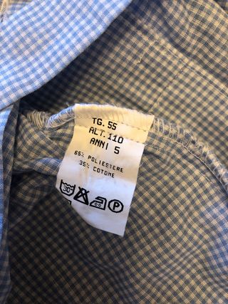 Grembiule azzurro con disegno