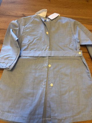 Grembiule azzurro con disegno