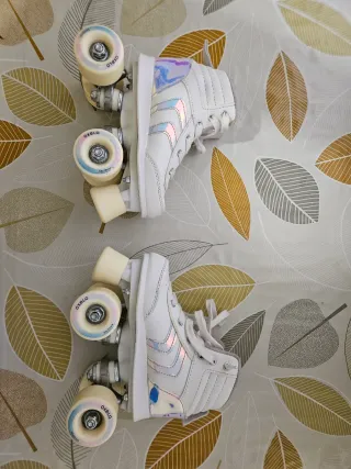 Patines Oxelo 4 Ruedas Blancos
