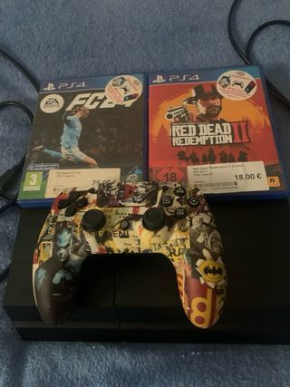 PS4 con 2 giochi: FC 24 e Red Dead Redemption 2