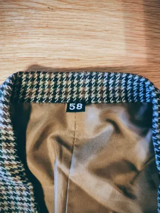 Americana de cuadros hombre