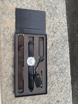 Reloj Massimo Dutti Negro y Marrón