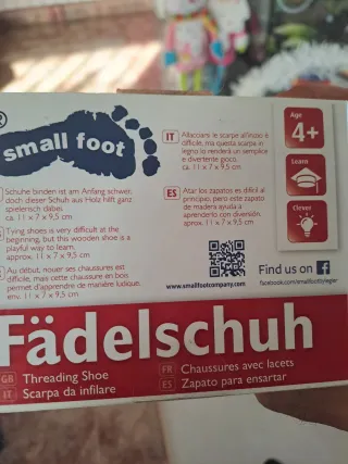 Zapato para ensartar