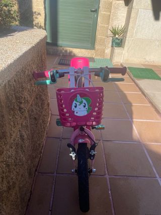 Bicicleta Infantil 14 Rosa Unicornio