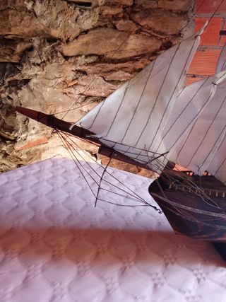 Maqueta de barco velero grande