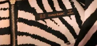 Abito donna fantasia zebra taglia XS