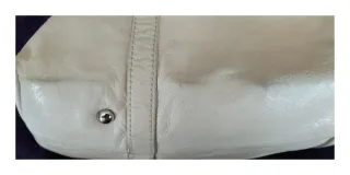 Bolso grande PIEL Bimba y Lola beige.