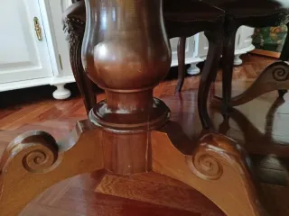 Mesa de comedor, 185 cerrada, abierta 2,42