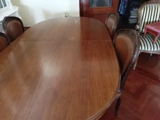 Mesa de comedor, 185 cerrada, abierta 2,42