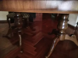 Mesa de comedor, 185 cerrada, abierta 2,42