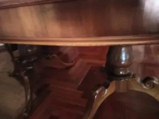 Mesa de comedor, 185 cerrada, abierta 2,42