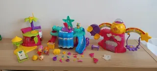Lote grande Pinypon: Tiendas y figuras