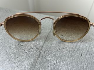 Gafas de Sol Ray-Ban Doble Puente Marrón Dorado