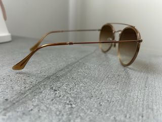 Gafas de Sol Ray-Ban Doble Puente Marrón Dorado