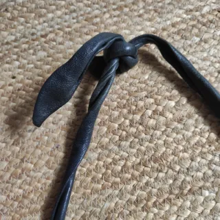 Bolso Piel Negro Vintage