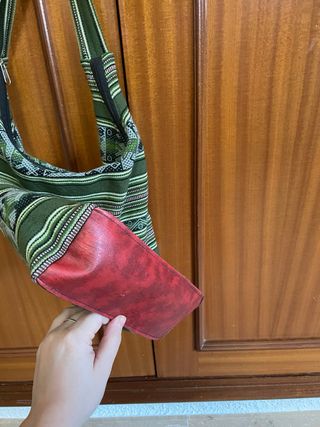 Bolso de tela estilo hippie