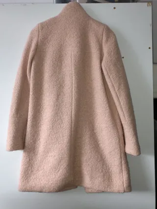 Abrigo Zara Lana Talla S Rosa Invierno SUPER GANGA