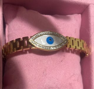 Pulsera Ojo Turco Dorada Mujer
