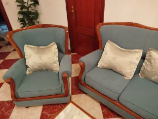 Conjunto Sofá 3 Plazas y Sillones Clásicos