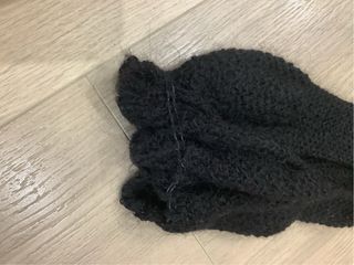 Jersey calado cuello alto negro