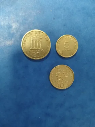 Monedas Grecia 1978 1990 1986