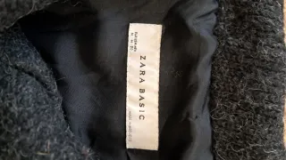 Chaquetón capa gris abrigoso