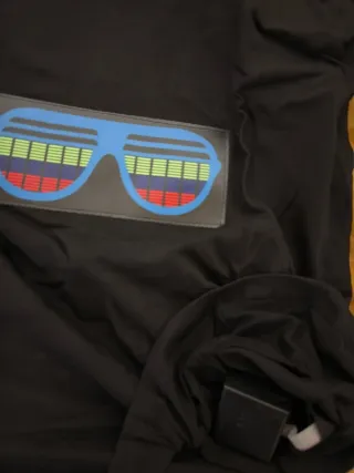 T-shirt LED occhiali da sole Londra