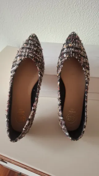 Bailarinas Sfera Tela Tipo Chanel