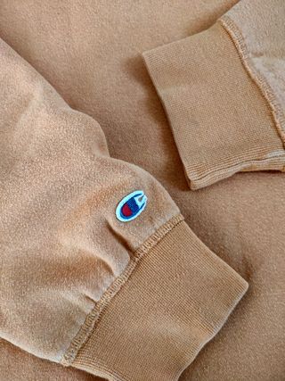 Felpa con cappuccio gialla Champion