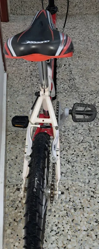 Bicicleta Infantil Roja y Blanca