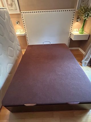 Colchón y canapé con ruedas 135x190