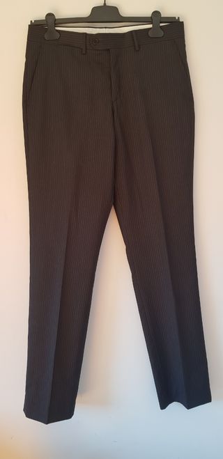 Traje Zara Raya Gris Negro