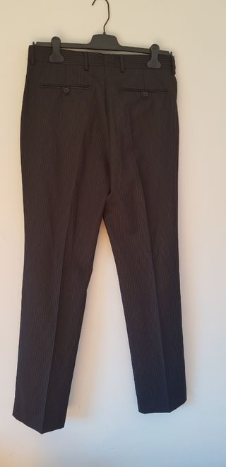 Traje Zara Raya Gris Negro