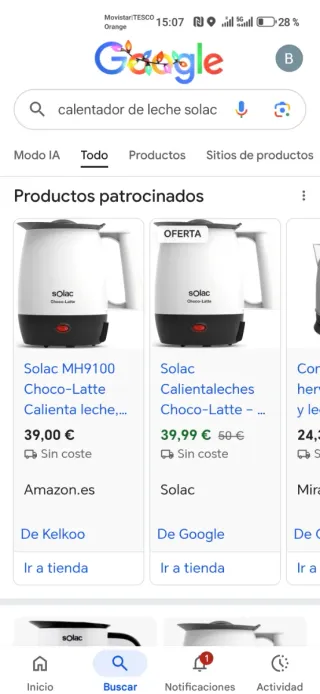 Calentador de leche Solac